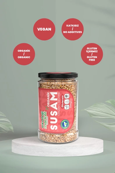 Ekoloji Market Organik Glutensiz Susam 100 Gr x2 / Organic Gluten-Free Sesame 100 Gr x2 - 3