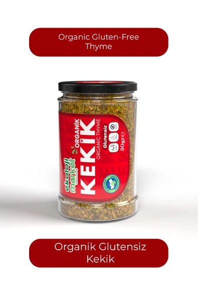 Ekoloji Market Organik Glutensiz Kekik 30 gr / Organic Gluten-free Thyme 30 gr