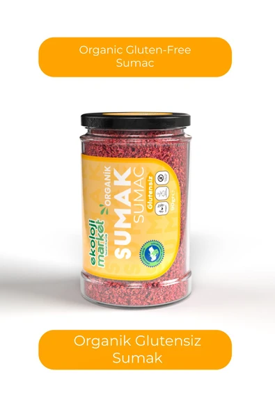 Ekoloji Market Organik Glutensiz Sumak 90 Gr / Organic Gluten-Free Sumac 90 Gr