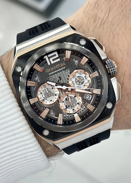 Quantum Silikon Kordon Fonksiyonlu Erkek Kol Saati - Resim 2