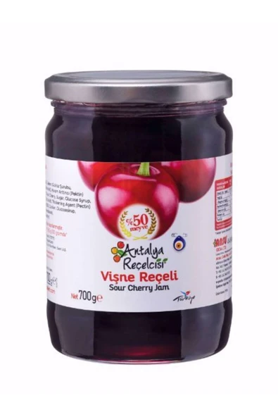 Antalya Reçelcisi Vişne Reçeli 700g Klasik Seri