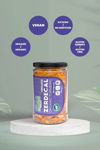 Ekoloji Market Organik Glutensiz Zerdeçal 100 gr / Organic Gluten-free Turmeric 100 gr - 3