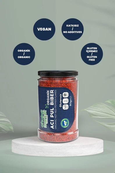 Ekoloji Market Organik Glütensiz Acı Pul Biber 80 gr - 3