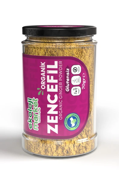 Ekoloji Market Organik Glutensiz Zencefil 70 gr / Organic Gluten-free Ginger 70 gr - Resim 4