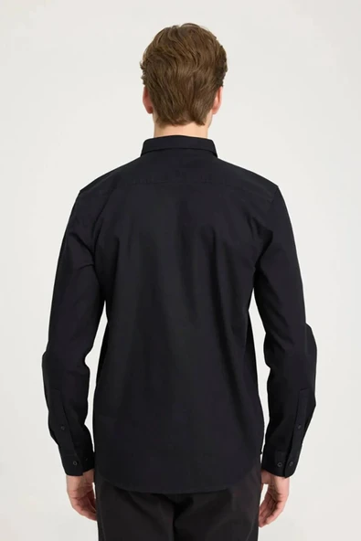 Wrangler Regular Fit Normal Kesim %100 Pamuk Siyah Gömlek - 4