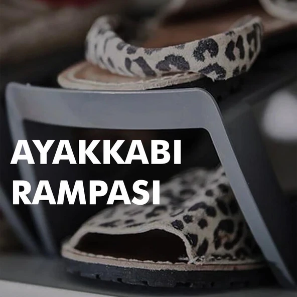 OG03 - Ayakkabı Rampası |Ayakkabı İstifleme İçin Uygun, Dolap İçi Organizer - 4