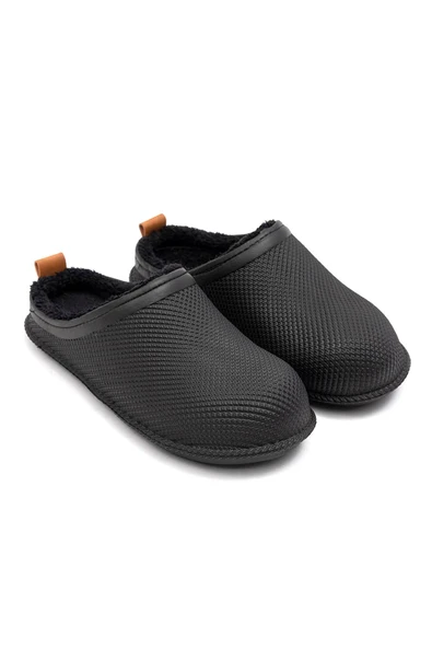 Gezer 12464 Eva İçi Kürklü Islak Zemin Erkek Kışlık Ev Bahçe Sokak İş Terliği - Resim 2