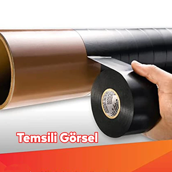 Anti Korozyon Bandı Metal Boru Pas Önleme İzolasyon Sarma Bant 50 mm x 30 Metre 1 Adet - 3