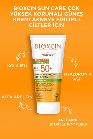 Sun Care Acnium Spf 50 Güneş Koruyucu Krem 150 ml - 3
