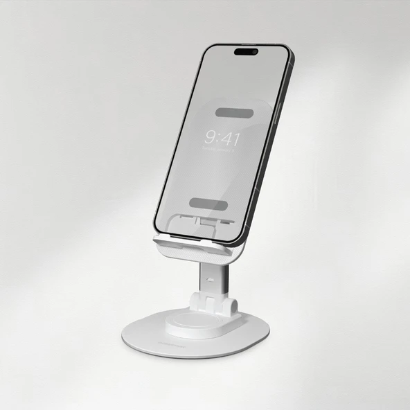 Polosmart PSM125 Tablet Telefon Tutucu Beyaz - Resim 2