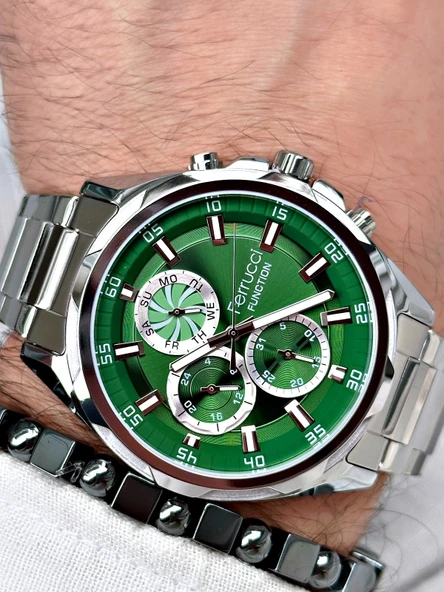 Ferrucci Function Fonksiyonlu Erkek Kol Saati Bileklik Kombin - Resim 3