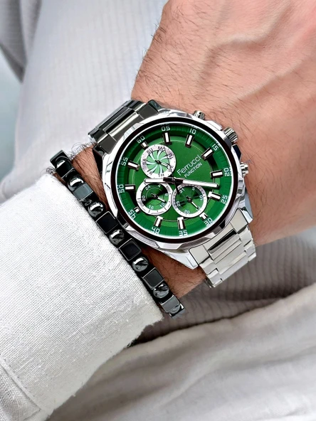 Ferrucci Function Fonksiyonlu Erkek Kol Saati Bileklik Kombin - Resim 7