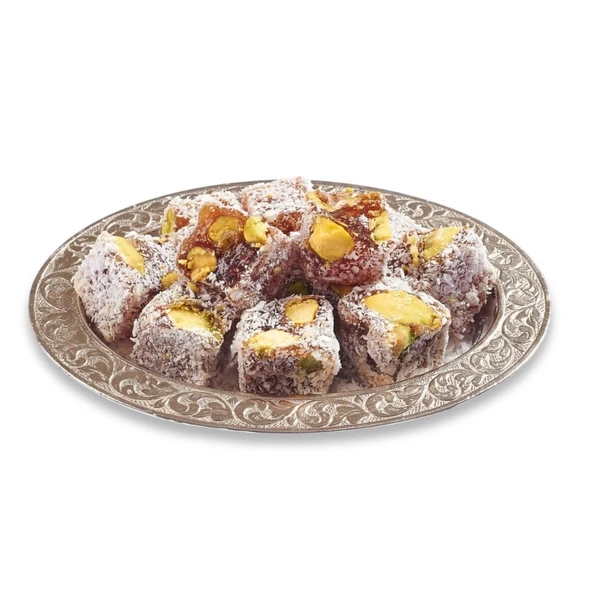 Hindistan Cevizli Antep Fıstıklı İncirli Lokum (250 g)