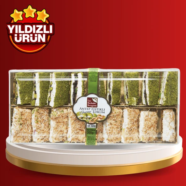 Kadayıflı Antep Fıstıklı Gurme Lokum (300 g)