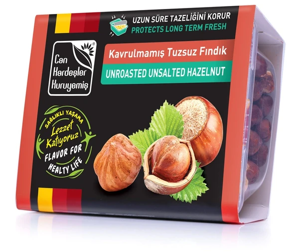 Kavrulmamış Tuzsuz Fındık  (250 g)