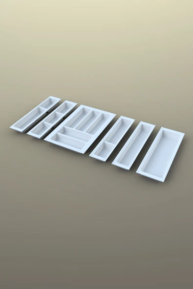 Mutfak Çekmece Içi Kaşıklık 84Cm X 48Cm Yanlar Ve Boydan 4Cm Kesilebilir, Beyaz - 3