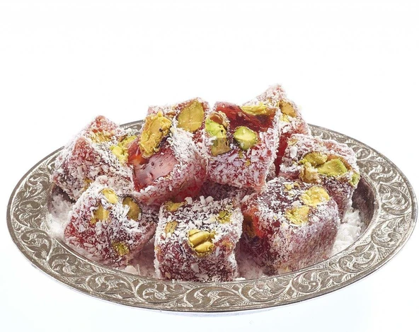 Hindistan Cevizli, Narlı, Antep Fıstıklı Mini Lokum (250 g)