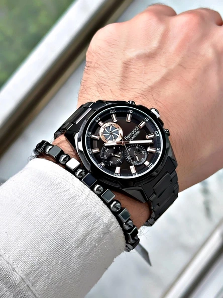 Ferrucci Function Fonksiyonlu Erkek Kol Saati Bileklik Kombin - Resim 3