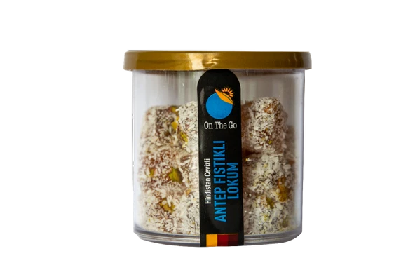 Hindistan Cevizli Mini Antep Fıstıklı Lokum (100 g)