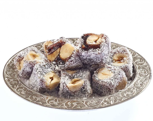 Hindistan Cevizli, Siyah Üzümlü, Fındıklı Mini Lokum (250 g)
