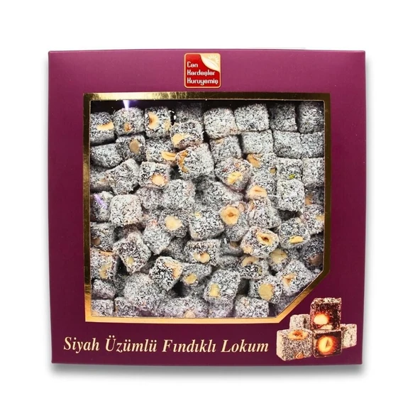 Siyah Üzümlü Fındıklı Lokum (500 g)