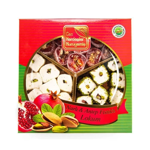 Narlı & Antep Fıstıklı Lokum (450 gr)