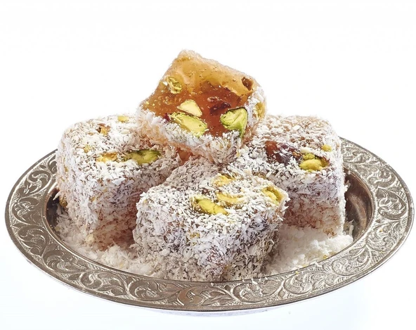 Hindistan Cevizli Antep Fıstıklı Lokum (250 g)