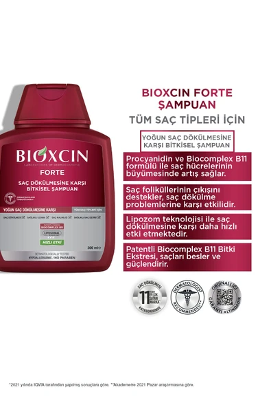 Forte 300 ml Şampuan - Yoğun Dökülme Şampuanı Tüm Saç Tipleri - 3