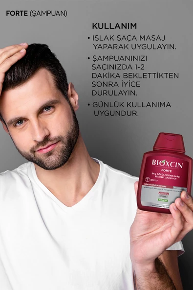 Forte 300 ml Şampuan - Yoğun Dökülme Şampuanı Tüm Saç Tipleri - 4