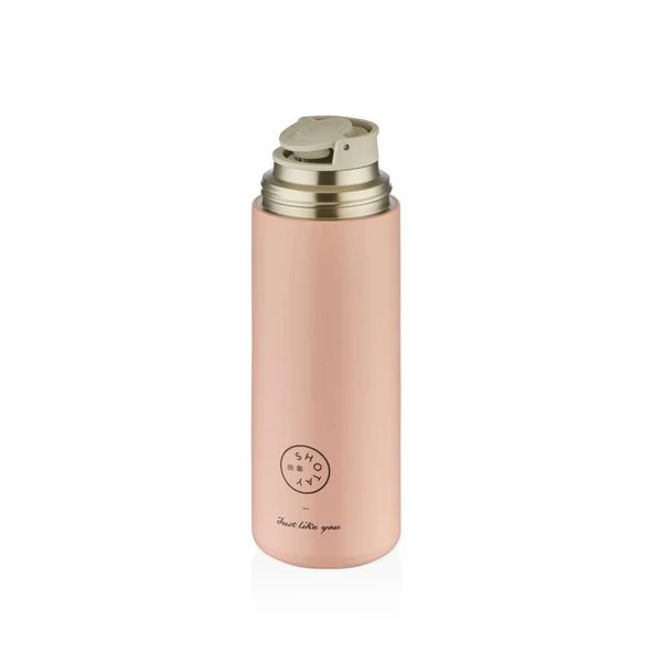 Shotay Happy Çelik Termos Matara 470Ml Pembe - 2