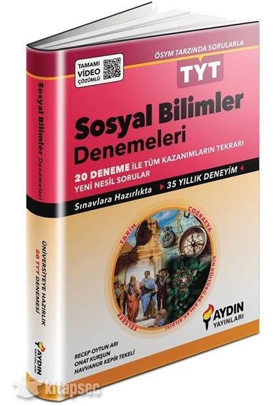 TYT Sosyal Bilimler 20 li Denemeleri Aydın Yayınları