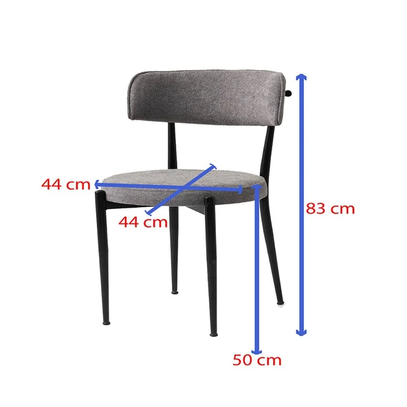 Milano Mdf Ortadan Açılır Masa Sidon 4 Adet Gözde Sandalye Takım - 8