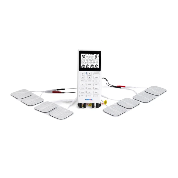 Comfort Plus , M101A-WH2 , 4 Kanallı 8 Pedli 60 Prog , Şarjlı , Dijital EMS & TENS , Fizik Tedavi ve Masaj , Türkçe - 4