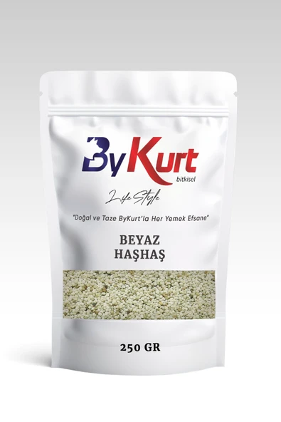 ByKurt Doğal Beyaz Haşhaş Tohumu 250 Gr - Taze ve Lezzetli Mutfak Lezzeti