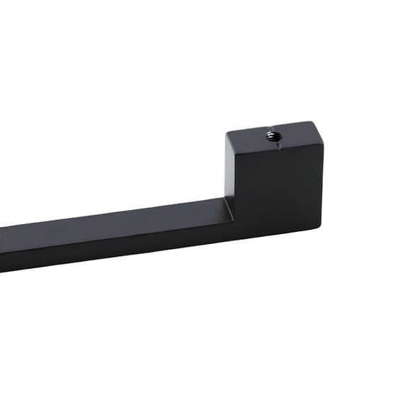 Dar Köprü Kulp 128 mm Mat Siyah Metal Mobilya Mutfak Çekmece Dolap Dolabı Kapak Kulbu Kulpu 12.8 cm - Resim 3