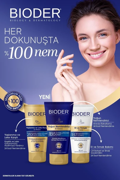 Yoğun Nemlendirici El Kremi 50 Ml - Vitamin B5 Hyalüronik Asit 24 Saat Etki Alkolsüz - 5