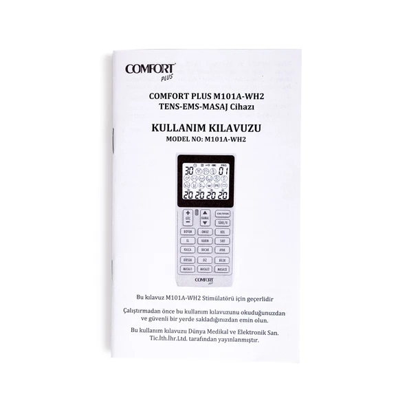 Comfort Plus , M101A-WH2 , 4 Kanallı 8 Pedli 60 Prog , Şarjlı , Dijital EMS & TENS , Fizik Tedavi ve Masaj , Türkçe - 6
