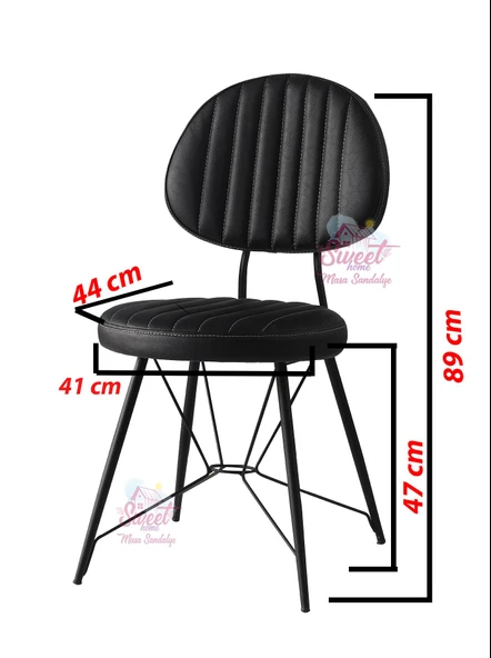 Milano Mdf Ortadan Açılır Masa 4 Adet Ahtapot Sandalye Takım - 6