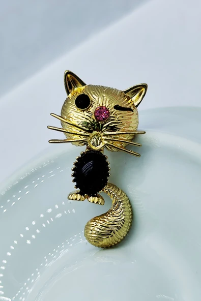 Şanslı Kedi Broş - Resim 2