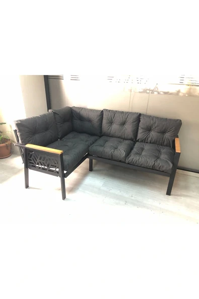 adımshops Miami melisa 2+2 Köşe Yön değiştirilebilir Koltuk Takımı Balkon-bahçe-kafe-mutfak-takımı ürün görseli