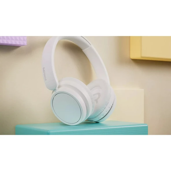 TAH5209WT Kablosuz Kulak Üstü Kulaklık Bluetooth 5.3 65 Saat Oynatma Süresi,doğal Ses,dinamik Bas,net Arama,sesi Beyaz - 2