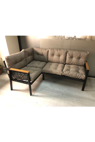 adımshops Miami melisa 2+2 Köşe Yön değiştirilebilir Koltuk Takımı Balkon-bahçe-kafe-mutfak-takımı ürün görseli