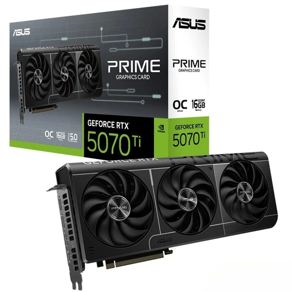 Asus GeForce Prime RTX 5070 Ti OC 16GB DLSS 4 256 Bit GDDR7 Ekran Kartı