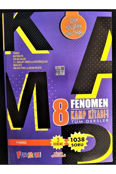 FENOMEN YAYINLARI 8. Sınıf Fenomen Tüm Dersler Kamp Kitabı-1