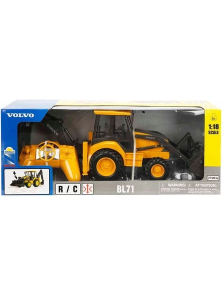 1:18 Uzaktan Kumandalı Volvo Kepçe Ful Fonksiyon Oyuncak İş Makinesi - 3