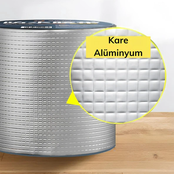 Çamur Bant 3 ADET Çatı İzolasyon Ses Su Yalıtım Tamir Sakız Bandı Gri 72 mm x 2 Metre - 6