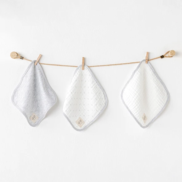 Andywawa Bebek 3 Lü Ağız Mendili