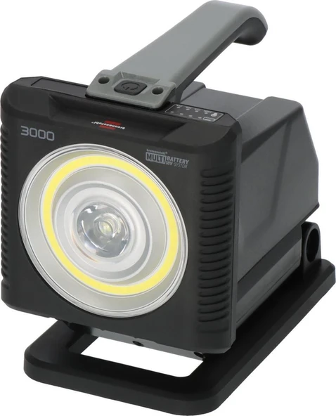 Brennenstuhl Profesyonel Serisi Multi Battery 20W 18V Tüm Bataryalarla Uyumlu  IP54 Lisanslı 1140+2160 Lümen Işık Gücüne Sahip Led Projektör