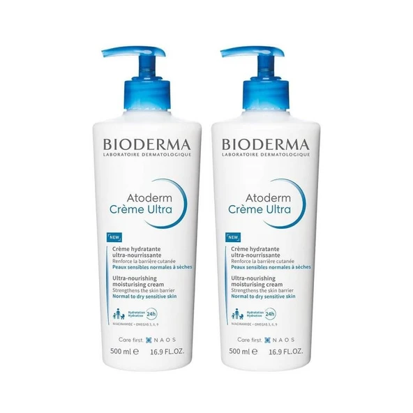 Bioderma Atoderm Ultra Nemlendirici Krem 500 ml 2 Adet ürün görseli 1