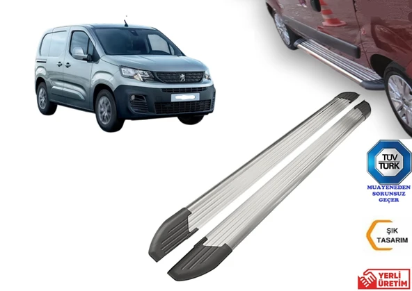 PEUGEOT PARTNER YAN BASAMAK KORUMA KISA ŞASE 2019 2020 2021 2022 2023 2024 2025 ürün görseli 1